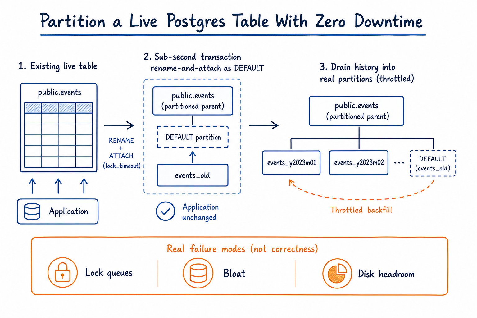 Partition a Live Postgres Table With Zero Downtime