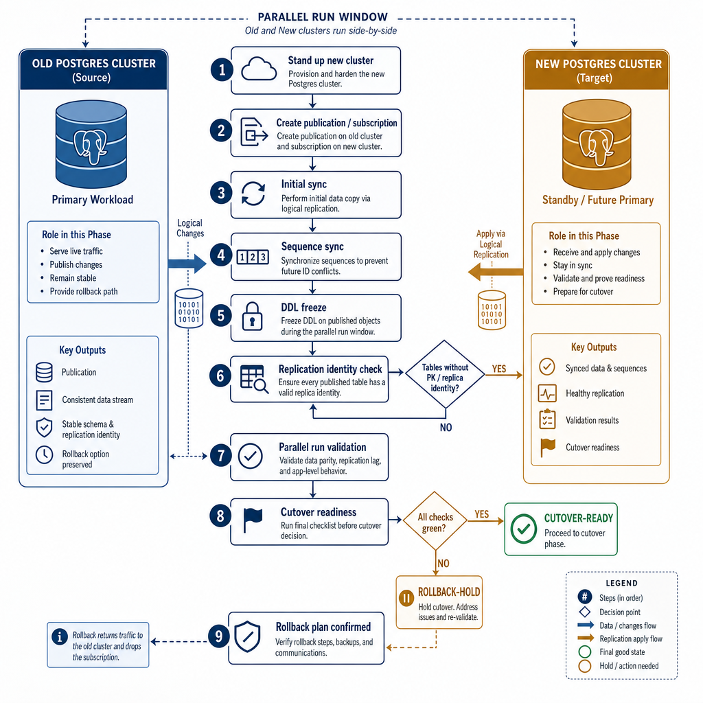 Phase 2: Setting Up Logical Replication (The Gotchas)