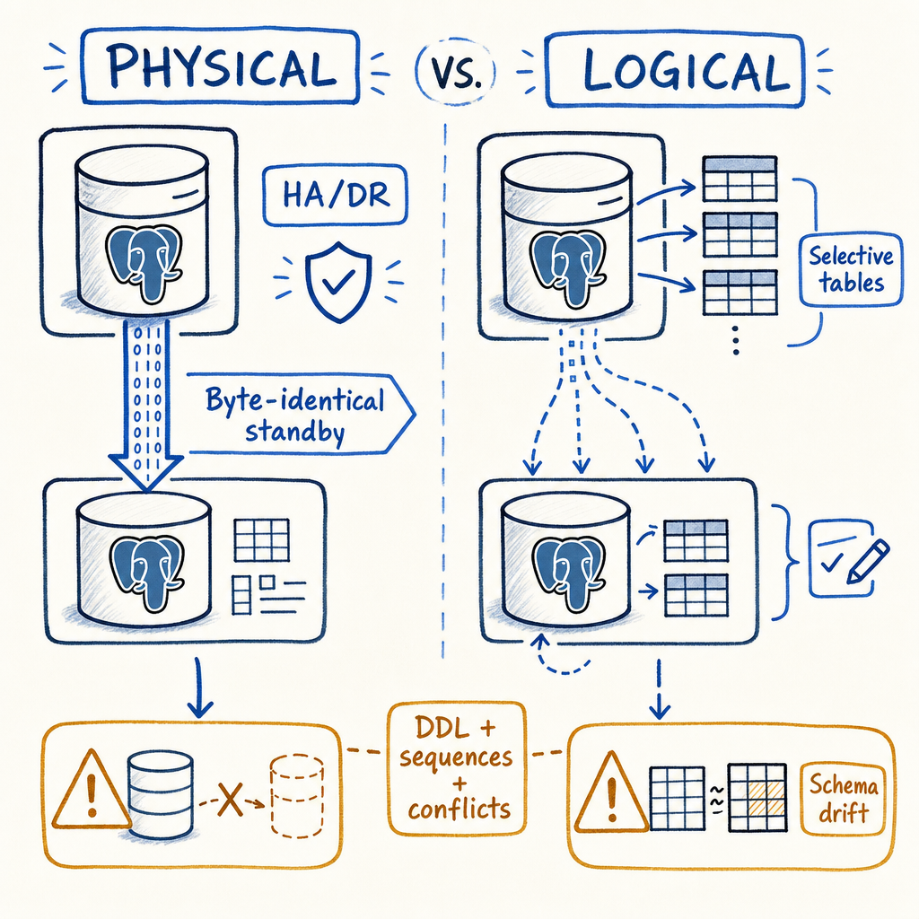 Two Replication Systems, Not One With Options
