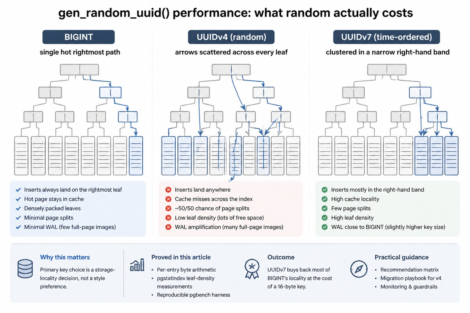 gen_random_uuid() performance: what random actually costs