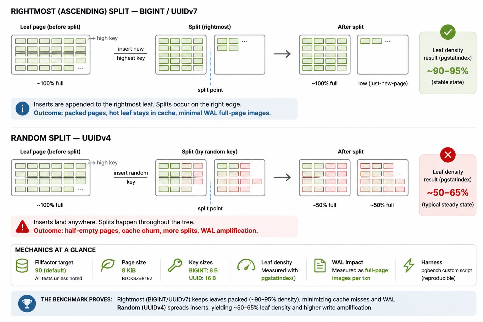 The benchmark: harness, method, numbers