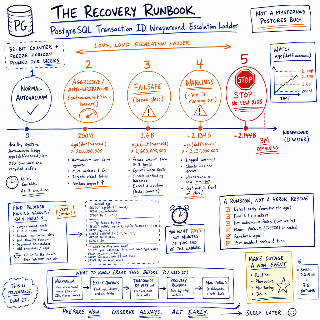 The recovery runbook