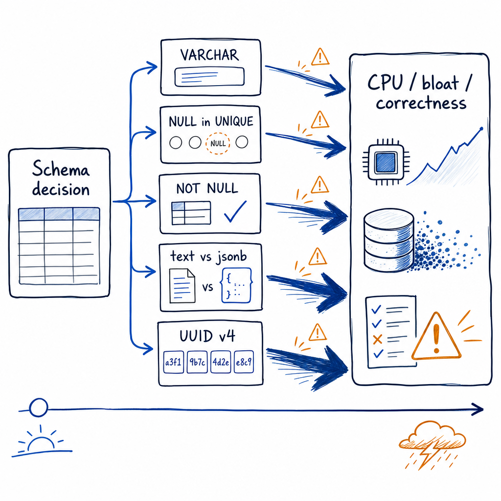 Most Postgres performance disasters start with a schema decision nobody thought
